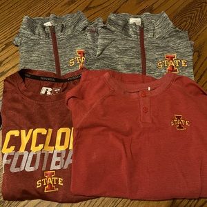 4 piece boys Iowa State long sleeve clothing lot size 8 (M) (Lot 20)